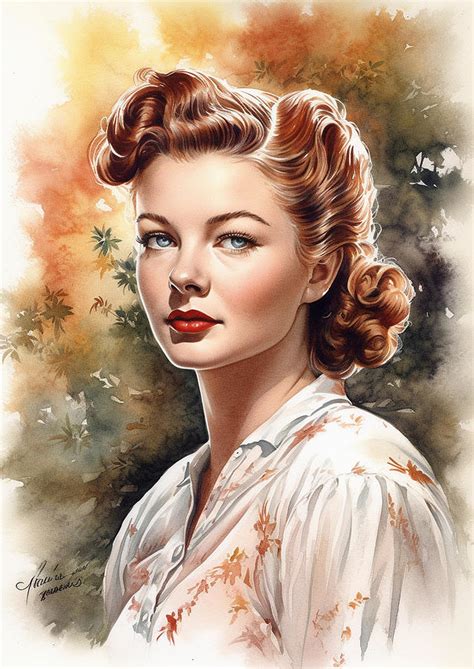 Anne Baxter Digital Art By Dieu Vuong Kha Pixels
