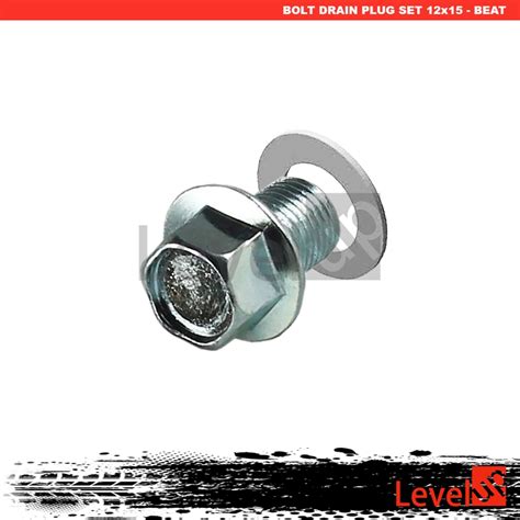 Jual Level Up Bolt Drain Plug Set 12x15 Baut Tap Oli Bawah Beat Vario