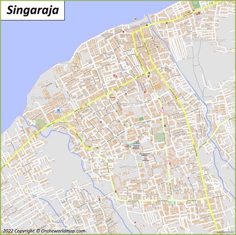 Singaraja Map Bali Indonesia Detailed Maps Of Singaraja