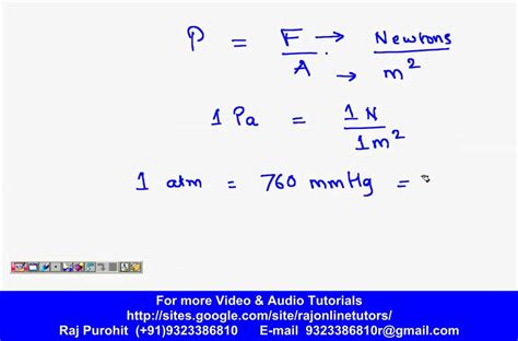 Calculating Pressure