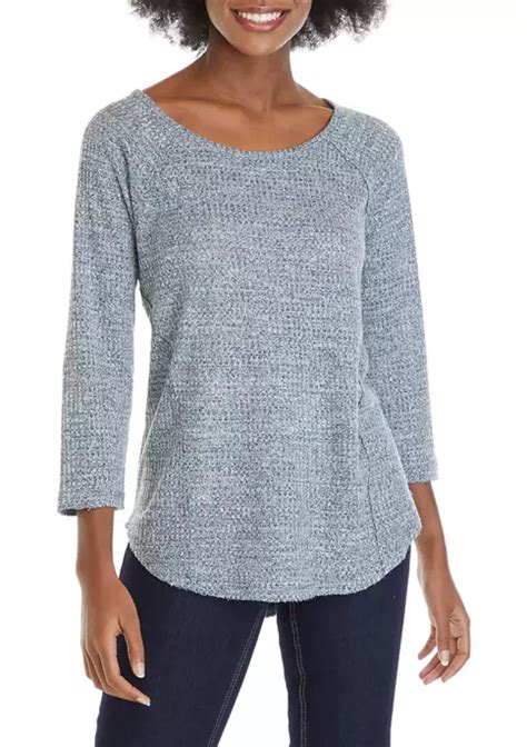 Wonderly Womens 3 4 Sleeve Knit Top Belk