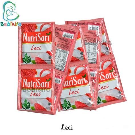 Promo NutriSari Minuman Serbuk Instan Rasa Leci Minuman Segar Renceng