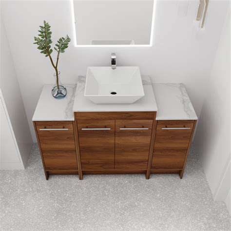 Ivy Bronx Meuble Lavabo Simple Avec Comptoir Kanheya Wayfair Canada