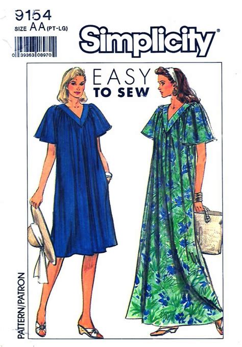 Simplicity Sewing Pattern Misses Sizes Easy Pullover Long