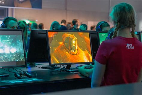 E Sport Event Video Games Fair Visitors At The Cs Go Esl Championship