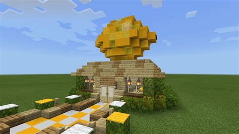 Lemon Meringues House🍋🍰 Cute Minecraft Houses Minecraft Houses Minecraft Decorations