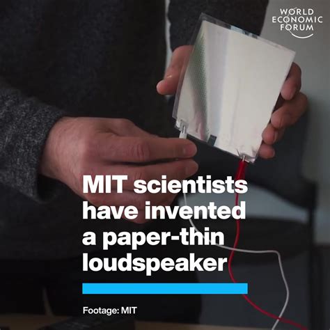 Paper Thin Loudspeaker Developed By Mit Researchers World Economic Forum