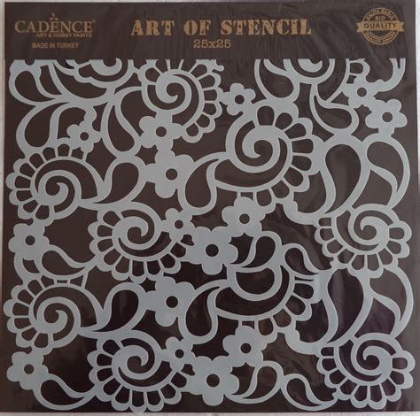 cadence stencil sablon siluet KS 180 25cm szalvéta és deco