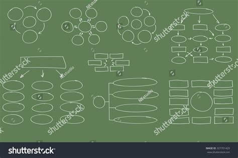 Hand Drawn Flow Chart Diagram Organization Royalty Free Stock Vector