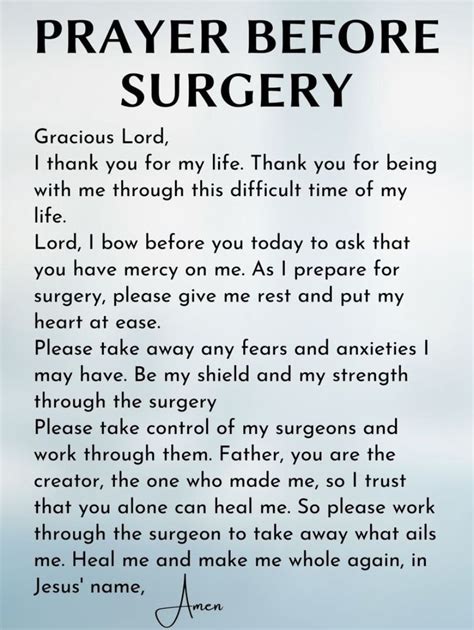 11 Prayers To Pray Before Surgery For Success Healing And Recovery