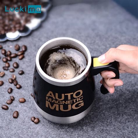 Caneca Mixer Eletrica Self Stirring Mug Agita Liquidos Caf Nescau