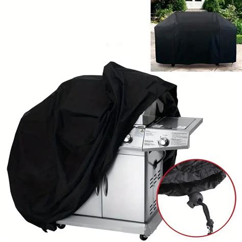 1pc Large Grill Cover Heavy Duty Waterproof Grill Cover 65 Resistant Stain Resistant Waterproof