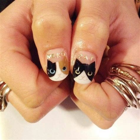 Meowdicure Cat Nails Cat Nail Designs Cat Nail Art