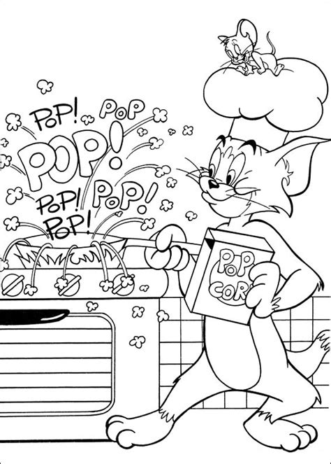 Free Printable Coloring Book Tom and Jerry 11