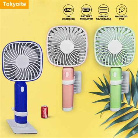 【ready Stock】 Usb Fan Mini Fan Hand Held Rechargeable Portable