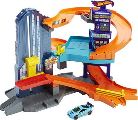 HOT WHEELS WYŚCIGOWE MIASTO ZESTAW TOR SAMOCHODZIK oficjalne archiwum Allegro