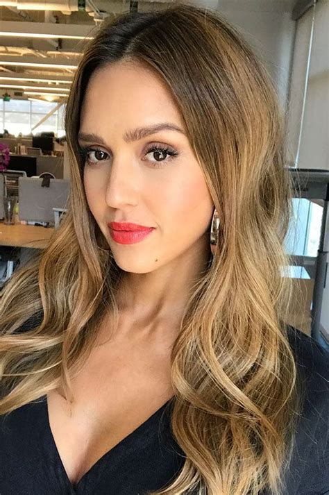 Jessica Alba Balayage Hair Morenas Brunette Balayage Hair Brown