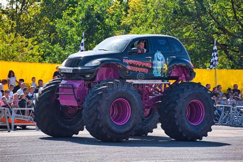 Frankfurt Am Main Germany Sept 2022 Black Purple Monster Truck