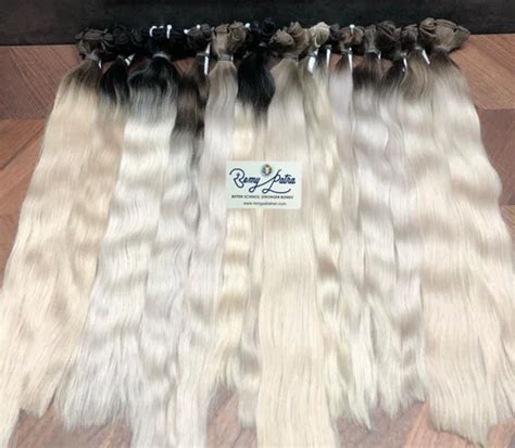 Remypatra Hair Female White Blonde Human Hair Extensions Pack Size Pvc Packaging Or Box