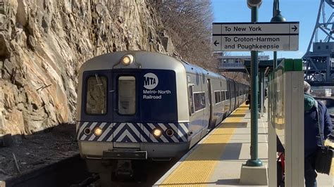 MTA Metro North Rail Road Hudson Line Train Action Marble Hill M3A