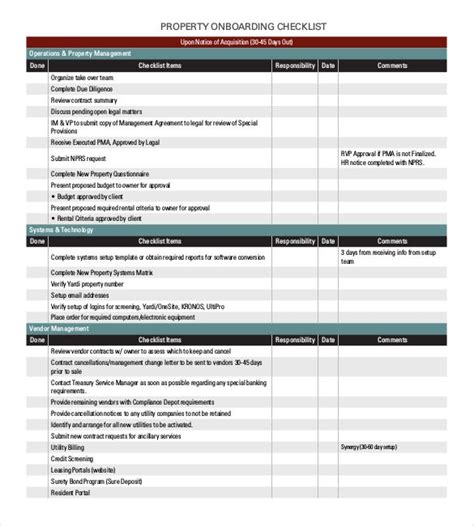 Onboarding Template Excel Free