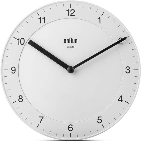 Amazon Braun Classic Large Analogue Wall Clock With Silent Sweep