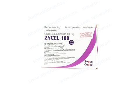 Thuốc Zycel 100 Cadila Healthcare Điều Trị Viêm Khớp Nhà Thuốc 5g