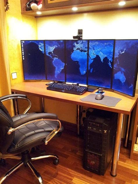 21 Of The Coolest Dual Monitor Setup You Ll Ever See Computer Station Computer Setup Custom