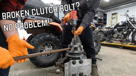 How To Remove A Polaris Primary Clutch With No Special Tools Youtube