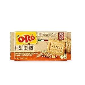 Oro Saiwa Cruscoro Biscotti Integrali Con Frumento Ai Cristalli Di