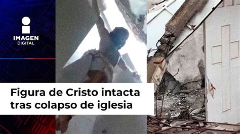 Milagro Captan Figura De Cristo Crucificado Intacta Tras Colapso De