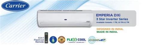 2 Ton Carrier Inverter 3 Star Split Ac 24k Emperia Dxi 700 Cfm At Rs