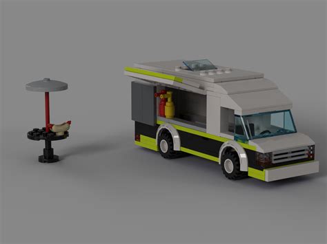 Lego Moc Food Truck By Riggrmortis Rebrickable Build With Lego