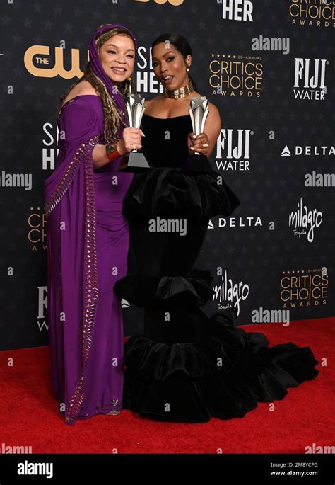 Los Angeles Usa 15th Jan 2023 Ruth E Carter And Angela Bassett In