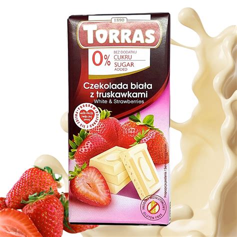 Czekolada Bia A Z Truskawkami Bez Cukru G Torras Bez Glutenu Z