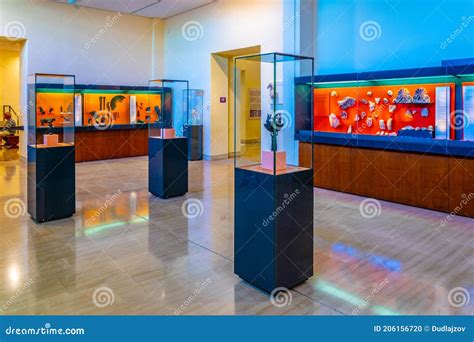 DELPHI, GREECE, SEPTEMBER 13, 2017: Interior of History Museum in ...