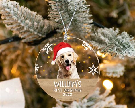 Personalized Dog Ornament Custom Dog Photo Ornament Dog - Etsy