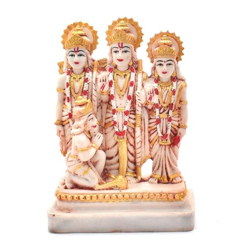 Buy Ramdarbar God Poly Resin Ram Darbar Murti For Home Temple Big