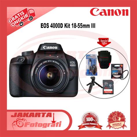 Jual Canon EOS 4000D Kit 18 55mm III Camera DSLR Canon EOS 4000D