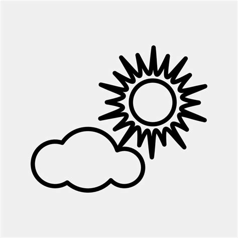 Mostly Sunny Weather Symbol