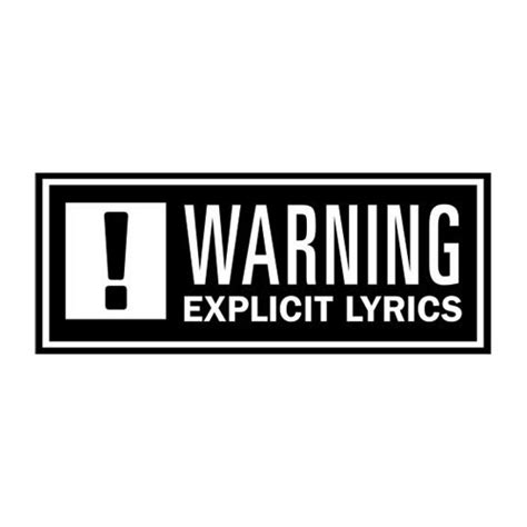 Explicit Lyrics Sticker