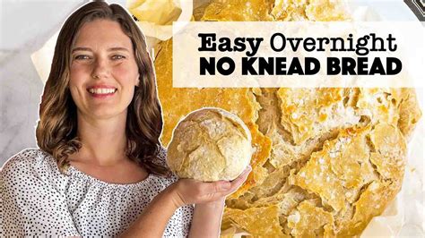 Easy Overnight No Knead Bread No Dutch Oven Required Youtube