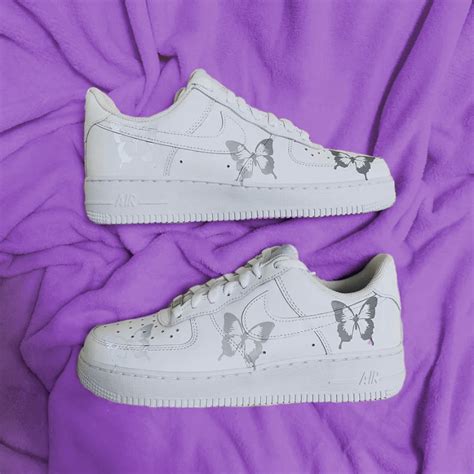 Nike Air Force 1 Farfalle Riflettenti Sneakers Custom Opplain