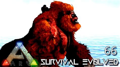 ARK SURVIVAL EVOLVED ALPHA RED MEGAPITHECUS TAME E66 MODDED ARK