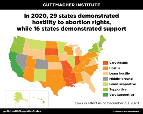 State Abortion Policy Landscape: From Hostile to Supportive