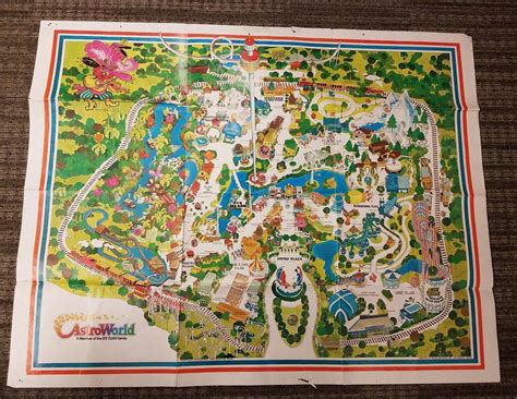 1978 SIX FLAGS ASTROWORLD MAP | #1940299586