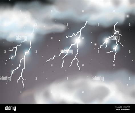 Lightning storm scene background Stock Vector Image & Art - Alamy