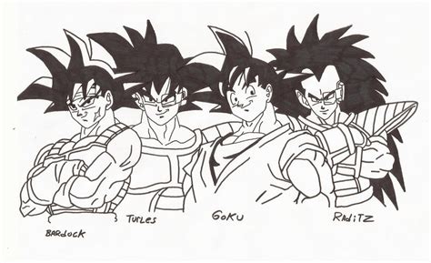 Goku with family and Turles by superheroarts on DeviantArt