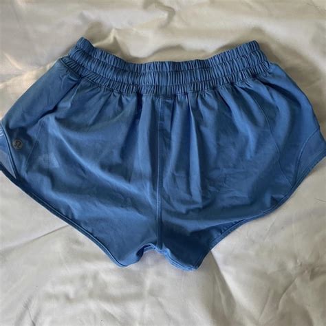Lululemon Blue Nile Hotty Hot Shorts Size Inseam Depop