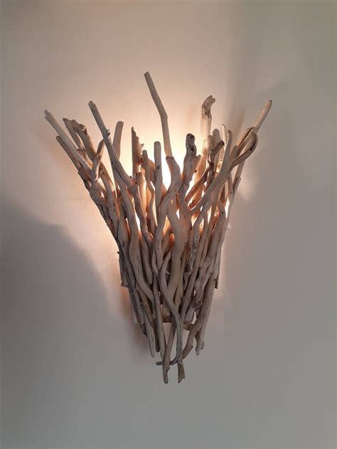 Treibholz Wand Lampe Holz Wand Beleuchtung Etsy Driftwood Lamp